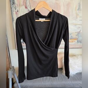 Velvet by Graham & Spencer Wrap Front V- Neck Tip